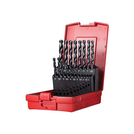 Dormer A190 No.201 Metric HSS Drill Set of 19 1.0-10.0 x 0.5mm Dormer - Dynamic Drive