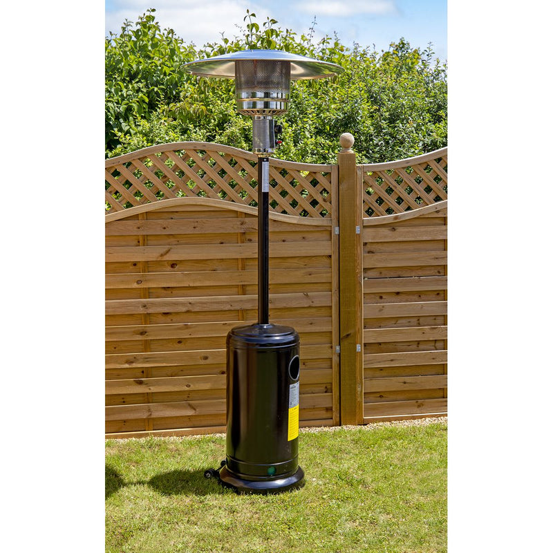 Dellonda Outdoor Garden Gas Patio Heater 13kW Commercial & Domestic Use Black Dellonda  - Dynamic Drive