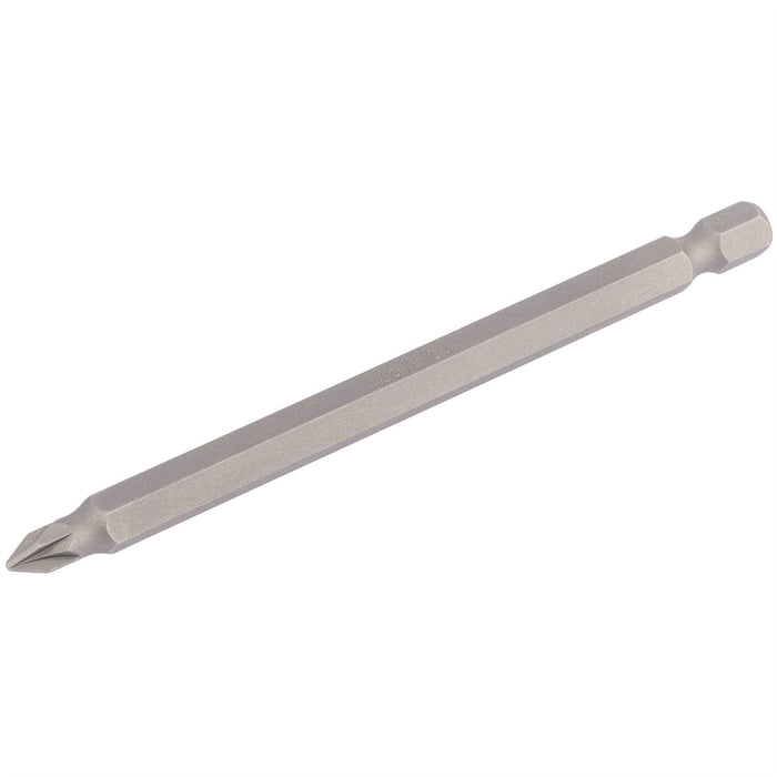 Draper PZ Type Insert Bit, 1/4" Hex, 100mm Long, No.1 (Pack of 1) 64361 Draper - Dynamic Drive