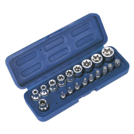 Sealey TRX-Star* Socket & Bit Set 19pc AK6191 Sealey  - Dynamic Drive