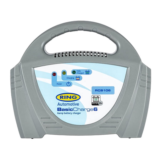 Ring Automotive - RCB106 6A Battery Charger, 12V Lead Acid Batteries,Grey, Vehic Ring Automotive - Dynamic Drive