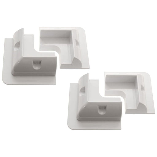 AG ABS White Solar Panel Corner Mounts x 4 for Caravans & Motorhomes | Sturdy a AG - Dynamic Drive