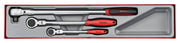 Teng Tools Long Arm Ratchet Flex Head Set TTX4 3 pieces Town Tools - Dynamic Drive