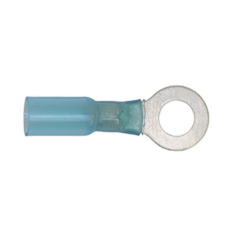 Sealey Heat Shrink Ring Terminal 8.4mm Blue Pack of 25 BTSR2584 Sealey  - Dynamic Drive