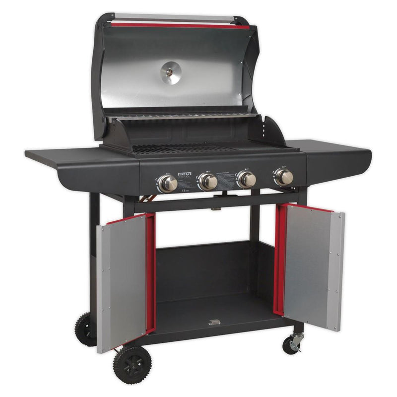 Sealey Gas BBQ 4 Burner BBQ10 Sealey - Dynamic Drive
