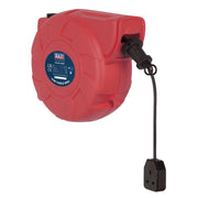Sealey Cable Reel System Retractable 15m 1 x 230V Socket CRM151 Sealey - Dynamic Drive