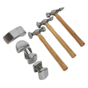 Sealey Panel Beating Set 7pc Drop-Forged Hickory Shafts CB507 Sealey - Dynamic Drive