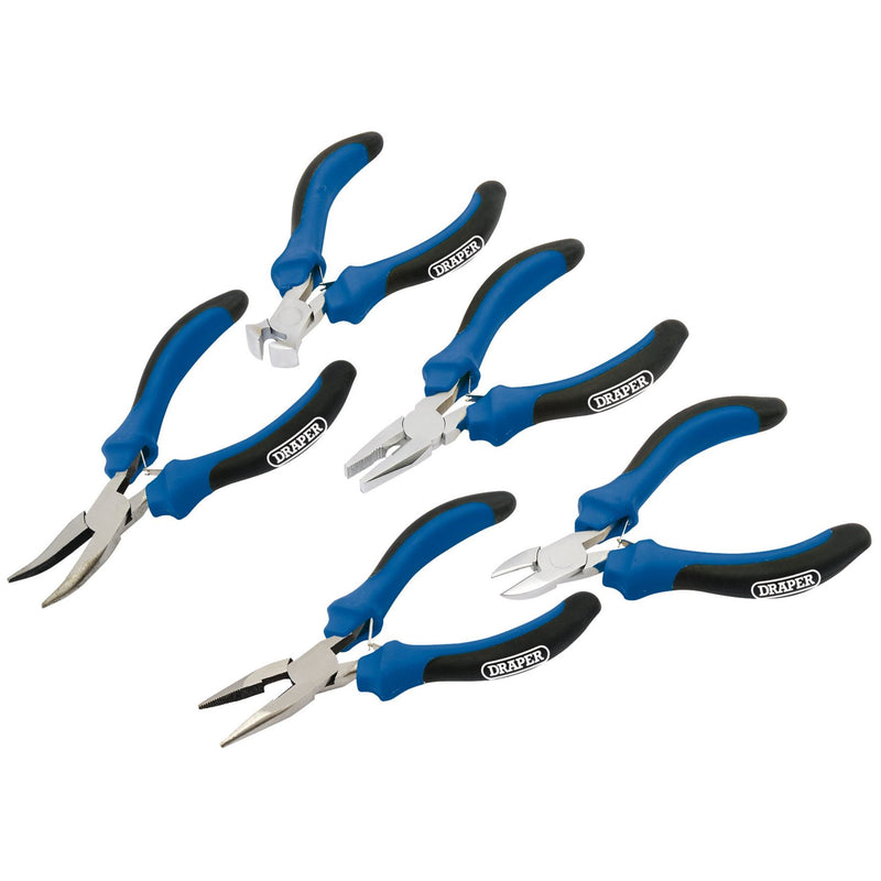 Draper Soft Grip Mini Pliers Set (5 Piece) 12544 Draper - Dynamic Drive