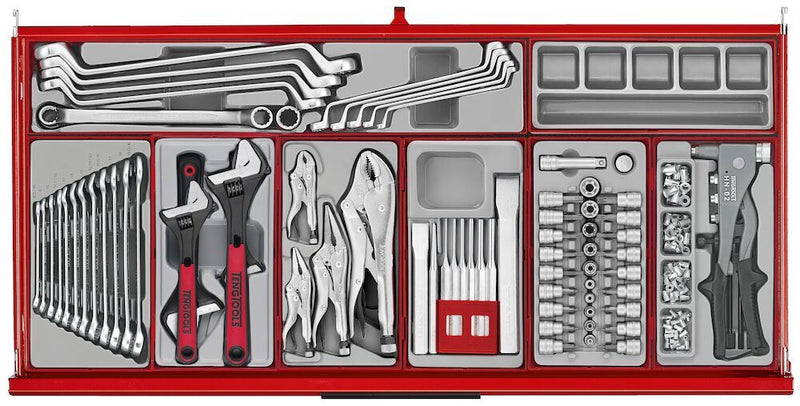 Teng Tools 37" PRO35™ roller cabinet tool kit 595 pieces red Town Tools - Dynamic Drive