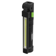 Sealey Rechargeable Aluminium Folding Pocket Light 2 COB & 1 SMD LED LED02G Sealey - Dynamic Drive