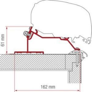 Fiamma F65/F80 Adapter Kit Caravan Roof 370 98655Z070 Fiamma - Dynamic Drive