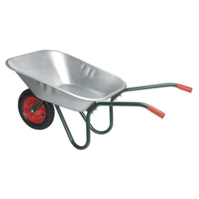 Sealey Wheelbarrow 65L Galvanized WB65 Sealey - Dynamic Drive