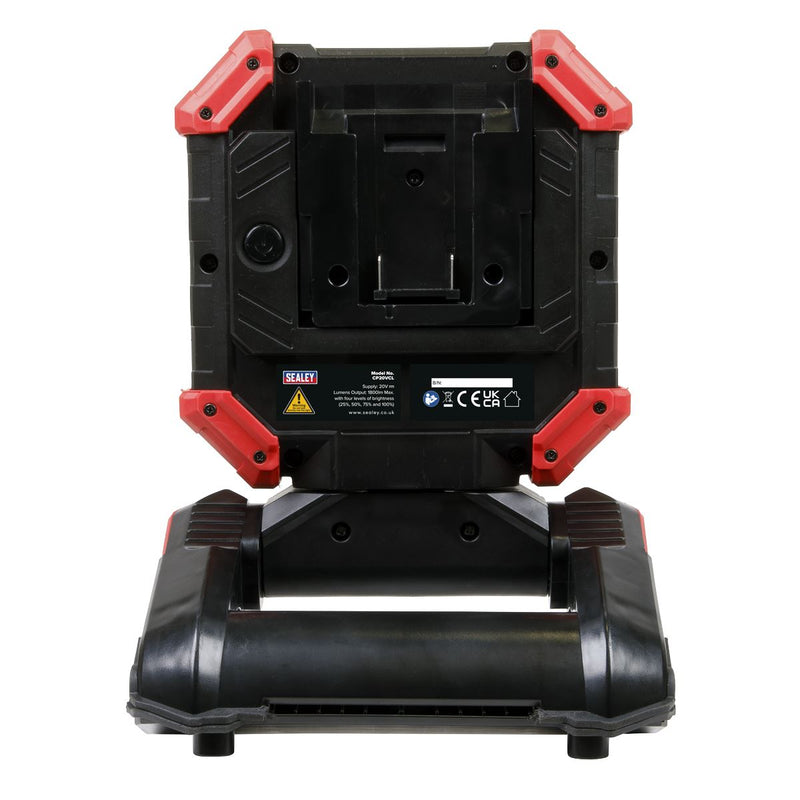 Sealey Cordless 20V SV20 Series SMD LED 1800lm Worklight Body Only CP20VCL Sealey - Dynamic Drive