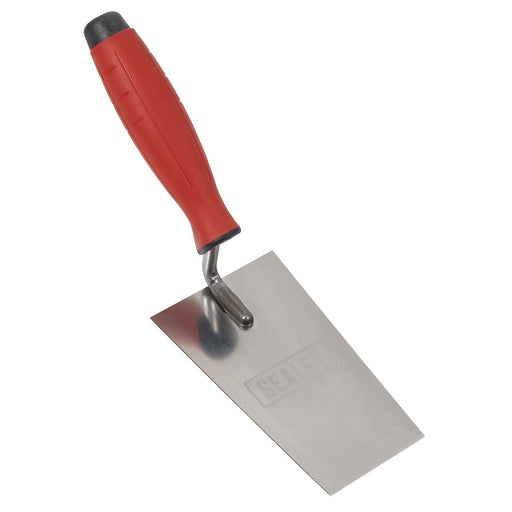 Sealey Stainless Steel Filler Trowel with Rubber Handle 140mm T1208 Sealey - Dynamic Drive