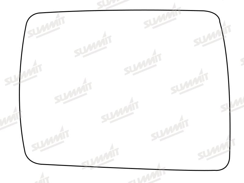Summit Stick-On Standard Mirror Glass fits Daihatsu Fourtrak LHS Summit - Dynamic Drive