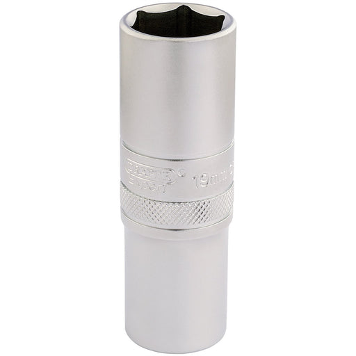 Draper 6 Point Metric Deep Socket, 1/2" Sq. Dr., 19mm 16651 Draper - Dynamic Drive