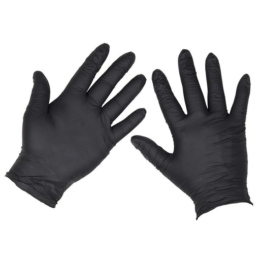 Sealey Extra Thick Powder-Free Disposable Nitrile Gloves, X-Large - Pack of 100 Sealey - Dynamic Drive
