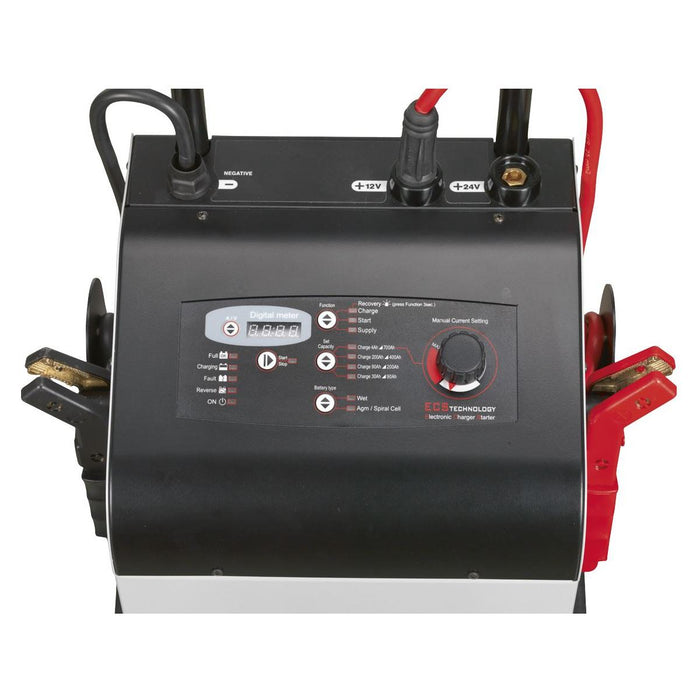 Sealey Electronic Charger Maintainer/Starter 100/650A 12/24V ECS650 Sealey - Dynamic Drive
