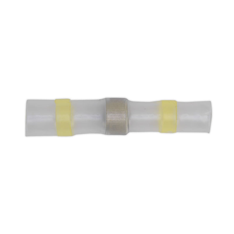 Sealey Heat Shrink Butt Connector Solder Terminal 12-10 AWG Yellow Pack of 25 Sealey - Dynamic Drive