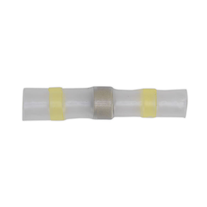 Sealey Heat Shrink Butt Connector Solder Terminal 12-10 AWG Yellow Pack of 25 Sealey - Dynamic Drive