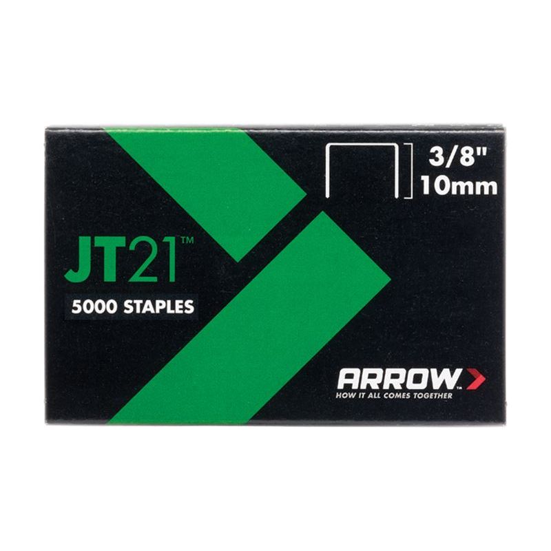 Arrow JT21 T27 Staples 10mm (3/8in) (Box 5000) Arrow - Dynamic Drive