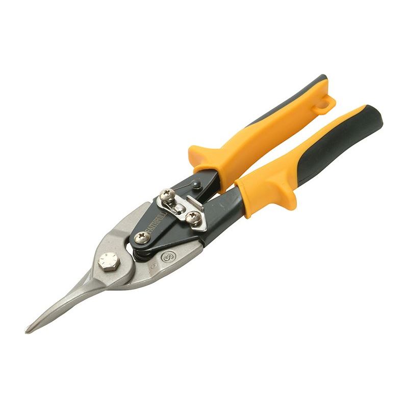 Faithfull Yellow Compound Aviation Snips Straight Cut 250mm (10in) Faithfull - Dynamic Drive