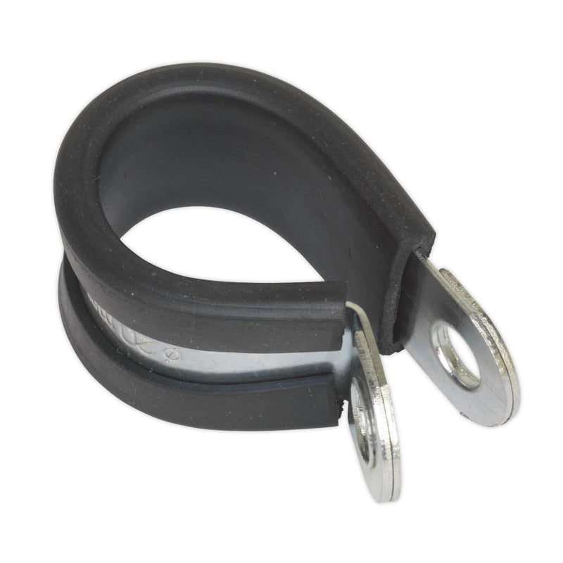 Sealey P-Clip Rubber Lined21mm Pack of 25 PCJ21 Sealey - Dynamic Drive