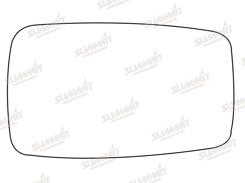 Summit Stick-On Anti Dazzle Mirror Glass fits Audi 80 on RHS Summit - Dynamic Drive