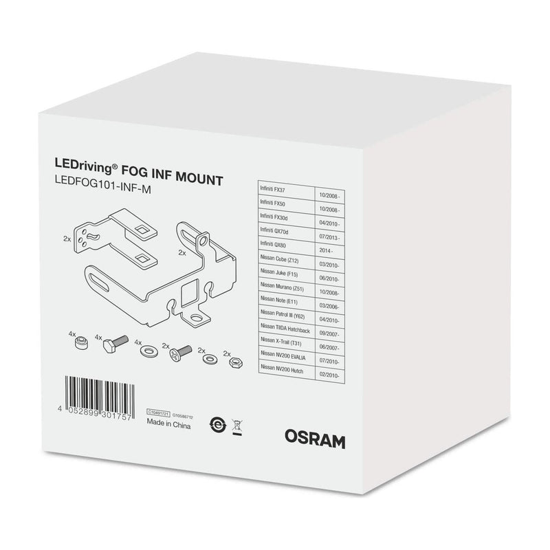 Osram LEDriving FOG additional mounting for Infinity models, FOG101-INF-M, brack Osram - Dynamic Drive