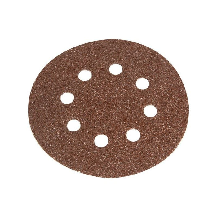 Faithfull Hook & Loop Sanding Disc DID3 Holed 125mm Coarse (Pack 5) Faithfull - Dynamic Drive