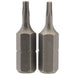Draper TX-STAR Insert Bit, 1/4" Hex, 25mm Long, T8 (Pack of 2) Draper - Dynamic Drive