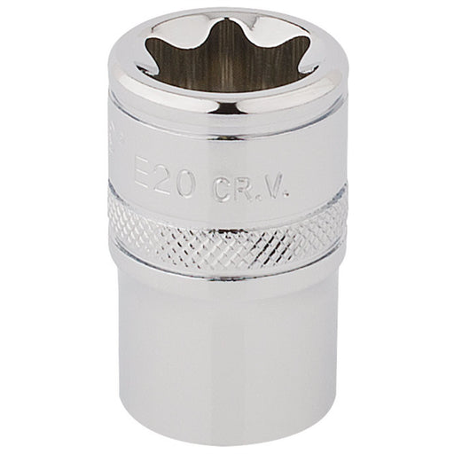 Draper TX-STAR Socket, 1/2" Sq. Dr., E20 34345 Draper - Dynamic Drive