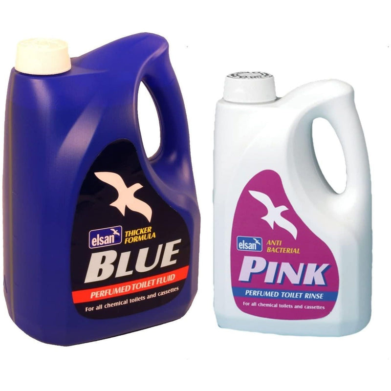 Elsan Blue 4L & Pink 2L Toilet Fluid Chemical Elsan - Dynamic Drive