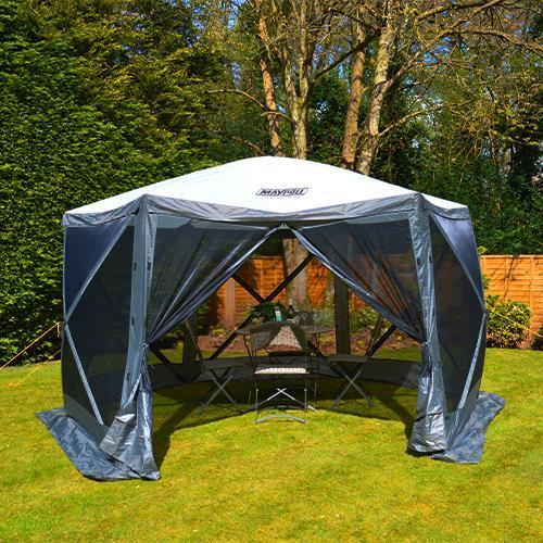 Event Garden Gazebo 3.6m x 3m Outdoor Marquee Party Tent Shelter Pavilion Maypole - Dynamic Drive