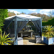 Event Garden Gazebo 3.6m x 3m Outdoor Marquee Party Tent Shelter Pavilion Maypole - Dynamic Drive