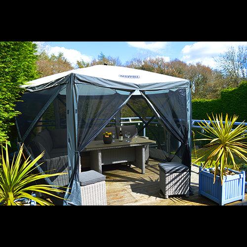 Event Garden Gazebo 3.6m x 3m Outdoor Marquee Party Tent Shelter Pavilion Maypole - Dynamic Drive