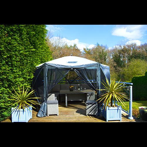 Event Garden Gazebo 3.6m x 3m Outdoor Marquee Party Tent Shelter Pavilion Maypole - Dynamic Drive