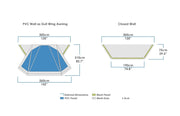 Zempire Evo TM/TS Awning Wall Set V2 Tent Accessory Zempire - Dynamic Drive