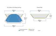 Zempire Evo TXL Awning Wall Set V2 Tent Accessory Zempire - Dynamic Drive