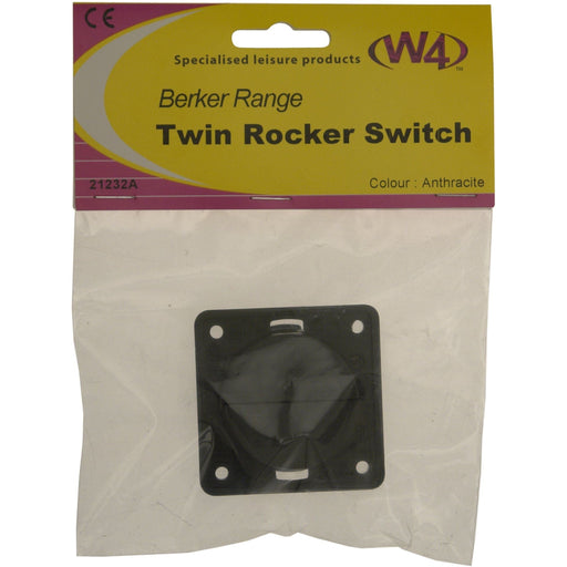 MDS1203 W4 12V Twin Rocker Switch Anthracite 21236A W4 - Dynamic Drive
