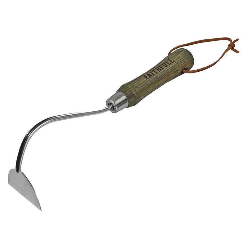 Faithfull Prestige Stainless Steel Onion Hoe ash Handle Faithfull - Dynamic Drive