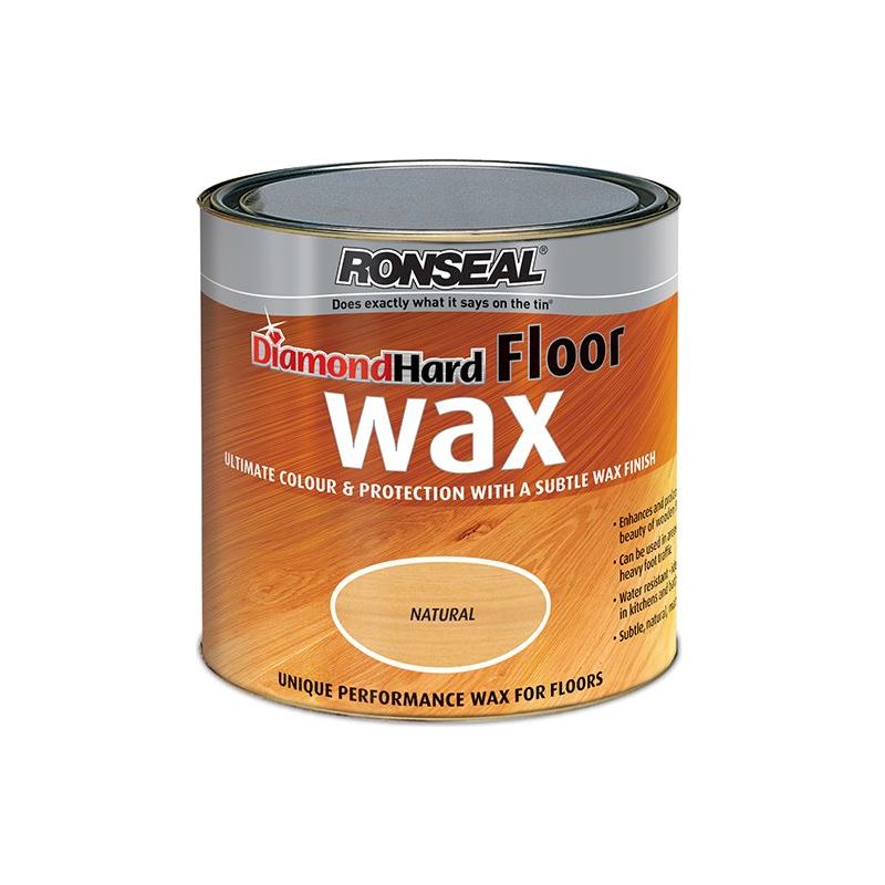 Ronseal Diamond Hard Floor Wax Natural Oak 2.5 litre Ronseal - Dynamic Drive