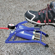 Double Barrel Cylinder Pump Air Inflator Foot Pump Car Van Bicylce Bike Tyre Sakura - Dynamic Drive