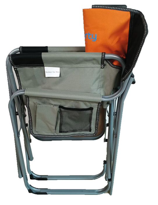 Liberty Orange Directors Chair with Side Table Camping Caravan Liberty - Dynamic Drive
