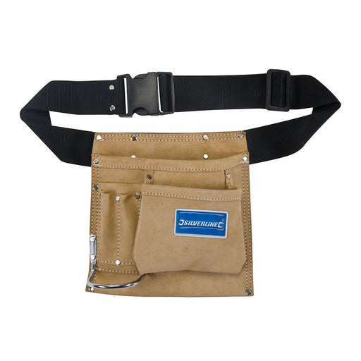 Silverline Nail & Tool Pouch Belt 5 Pocket 220 x 220mm 589704 Silverline  - Dynamic Drive