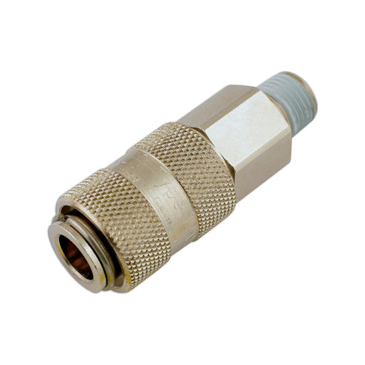 Connect Cyclone Double Action Male Air Line Coupling 1/4" 2pc 35187 Tool Connection - Dynamic Drive