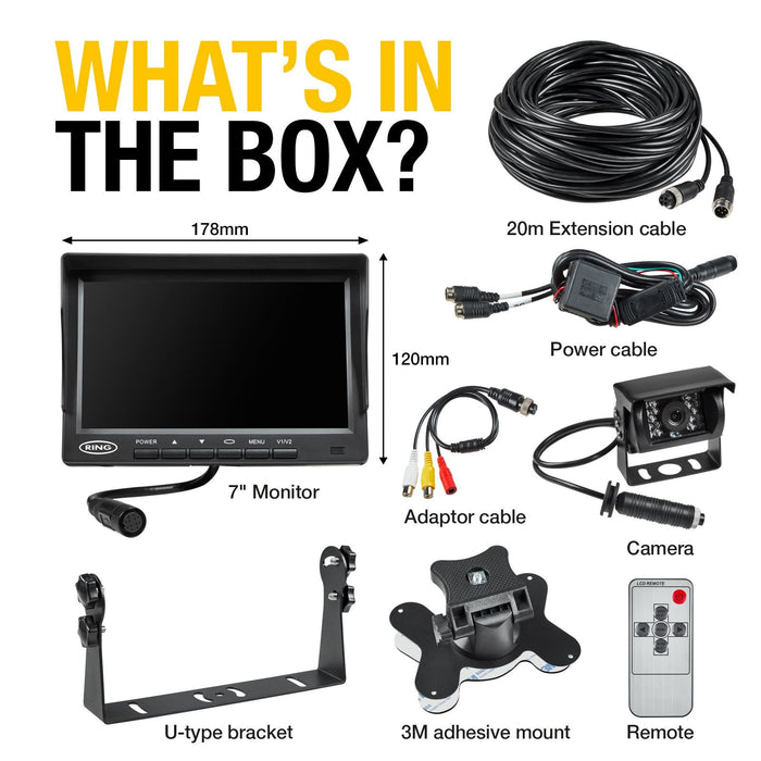 Ring 7 Reversing Camera System - RCS700N Ring Automotive - Dynamic Drive