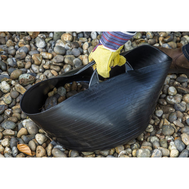 Sealey Heavy-Duty Flexi Tub 30L Black SFT30 Sealey - Dynamic Drive