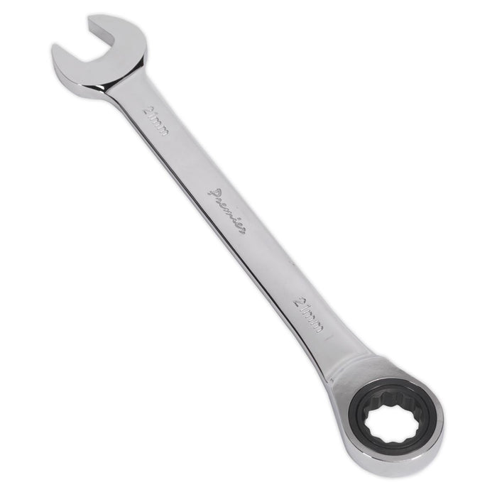 Sealey Ratchet Combination Spanner 21mm RCW21 Sealey - Dynamic Drive