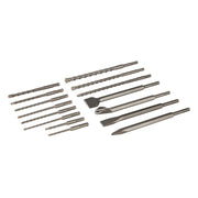 Silverline SDS Plus Masonry Drill & Steel Set 15pce 15pce Silverline - Dynamic Drive